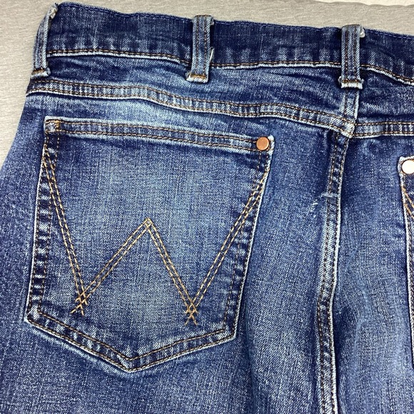 Wrangler Retro Men's Slim Boot Jeans 36x36 Light Wash Cowboy Western - Picture 9 of 12